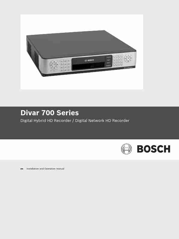 Bosch Appliances DVR 700-page_pdf